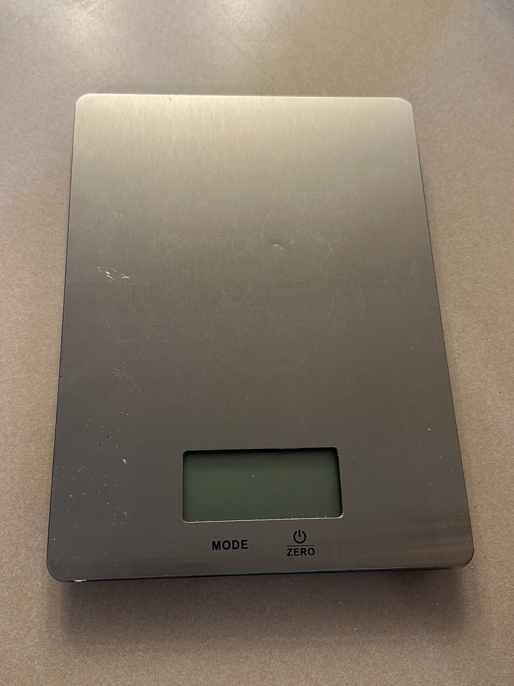 Digital Kitchen Scale - Silver Stainless Steel